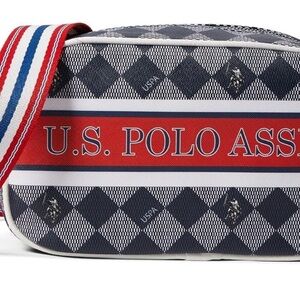 U.S. Polo Assn. Black and Red bag  (047)
